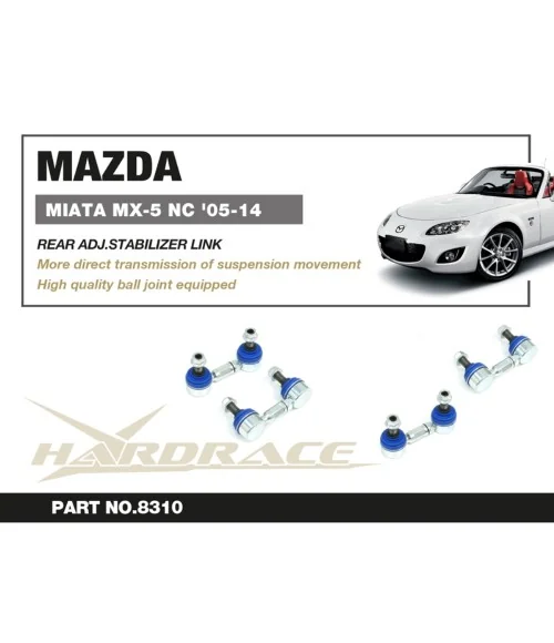 Barra stabilizzatrice posteriore regolabile Hardrace 8310 Mazda MX-5 Miata - 