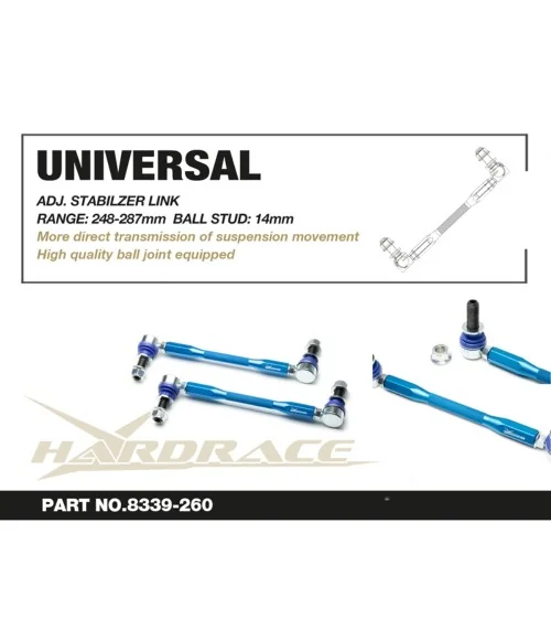 Hardrace 8339-260 Adj. Stabilizer Link Toyota Hiace / granvia / granace - 