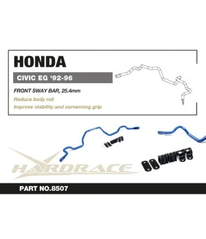 Hardrace 8507 Front Sway Bar Honda Civic, Del sol - 