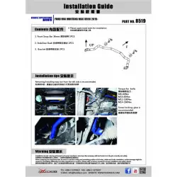 Barra stabilizzatrice anteriore Hardrace 8519 Ford Mustang - 