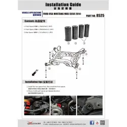 Kit di allineamento posteriore Hardrace 8525 Ford Mustang - 
