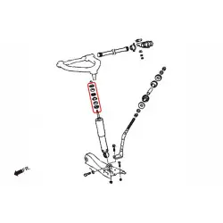 Supporto anteriore rinforzato per montante Hardrace 8537 Toyota Hiace - 