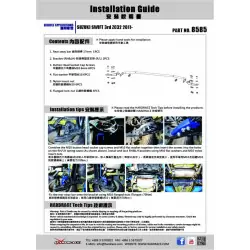Hardrace 8585 Rear Add-on Sway Bar Suzuki Swift - 