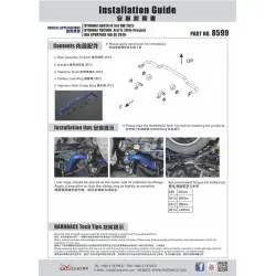 Hardrace 8599 Rear Sway Bar Hyundai Santa fe - 