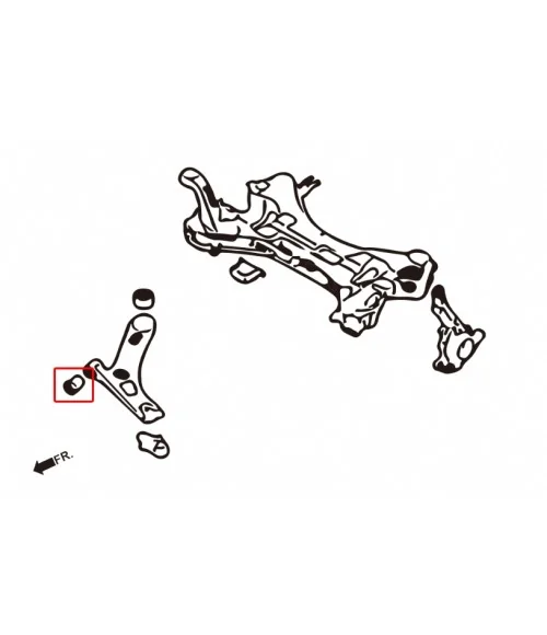Hardrace 8604 Front Lower Arm Bush Hyundai Sonata, Kia Carnival, Sorento, Sportage - 