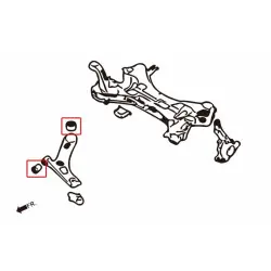 Hardrace 8605 Set boccole braccio inferiore anteriore Hyundai, Kia - 