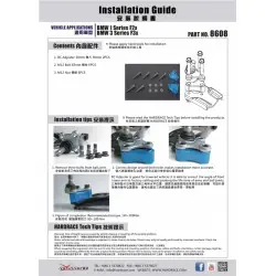 Hardrace 8608 Front Roll Center Adjuster Hyundai Sonata, Tucson, Kia Sportage - 