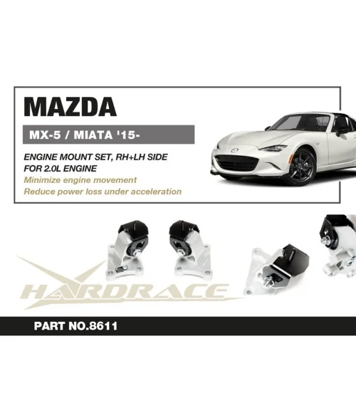 Hardrace 8611 Supporto motore laterale destro + sinistro Mazda MX-5 CERCASI - 