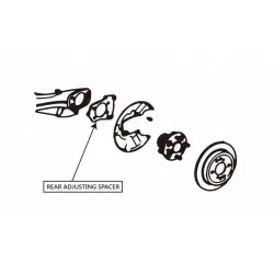 Hardrace 8613 Rear Adjusting Spacer Honda Fit - 