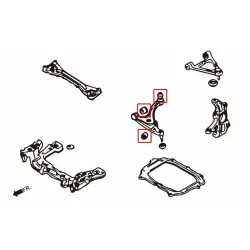 Hardrace 8633 Front Lower Arm Bush Kit Mazda RX-8 - 