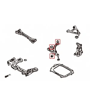 Hardrace 8633 Front Lower Arm Bush Kit Mazda RX-8 - 