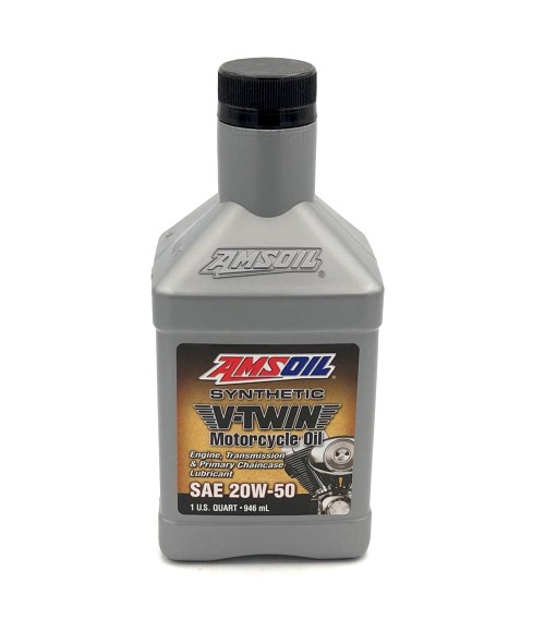 AMSOIL 20W-50 Synthetic motorcycle oil (Harley, Buell, Aprilia, BMW, KTM, Triumph)