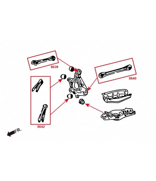 Hardrace 8639 Rear Camber Kit Chevrolet Camaro - 