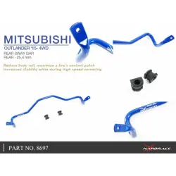 Barra stabilizzatrice posteriore Hardrace 8697 Mitsubishi Eclipse cross, Outlander - 