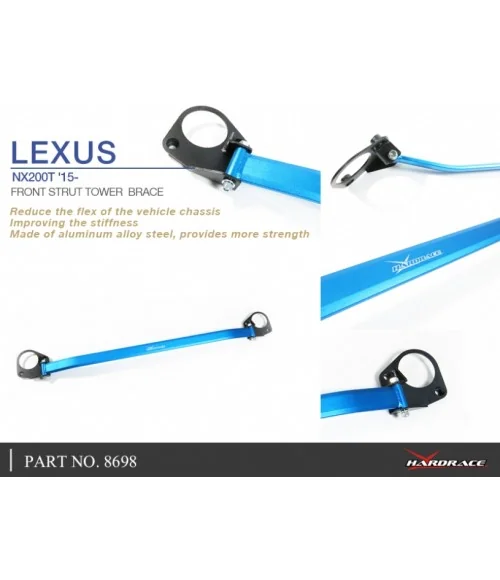 Hardrace 8698 Front Strut Tower Brace Lexus NX, Toyota RAV4 - 