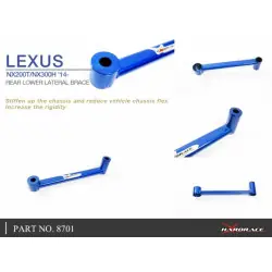 Hardrace 8701 Rear Lower Lateral Brace Lexus NX - 