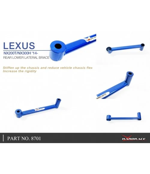 Hardrace 8701 Rear Lower Lateral Brace Lexus NX - 