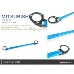 Barra duomi anteriore Hardrace 8710 Mitsubishi Lancer Mirage - 