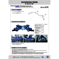 Hardrace 8714 Front Sway Bar Toyota Wish - 