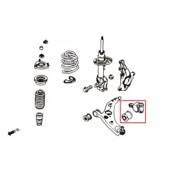 Boccola di conformità anteriore inferiore Hardrace 8720 Mazda 6, CX-5 - 