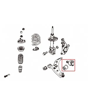 Hardrace 8720 Front Lower Compliance Bush Mazda 6, CX-5 - 