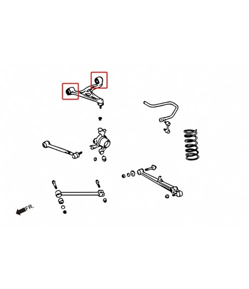 Hardrace 8735 Rear Upper Arm Bush Lexus, Toyota - 