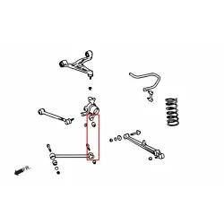 Hardrace 8736 Rear Connect Knuckle Bush Lexus, Toyota - 