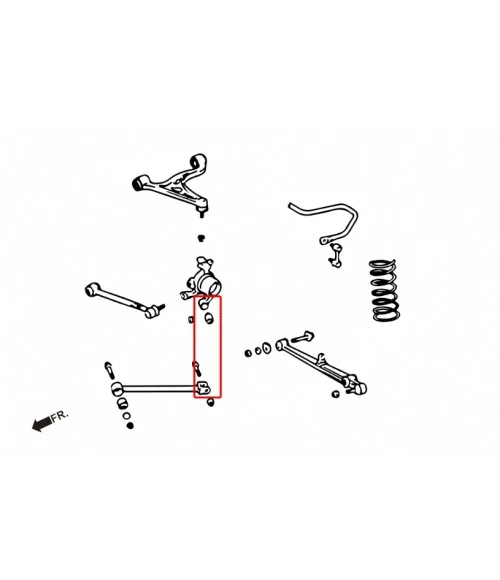 Hardrace 8736 Rear Connect Knuckle Bush Lexus, Toyota - 