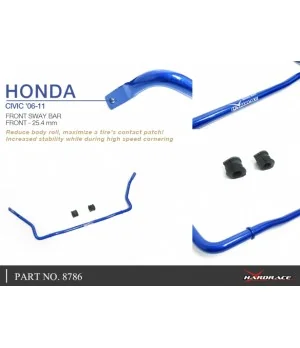 Hardrace 8786 Front Sway Bar Honda Civic - 