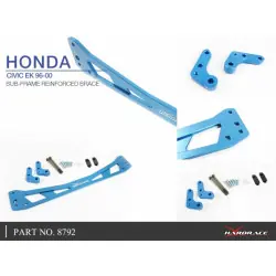 Hardrace 8792-BLK Supporto rinforzato per telaio ausiliario Honda Civic Nero - 