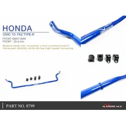 Barra stabilizzatrice anteriore Hardrace 8799 Honda Civic - 