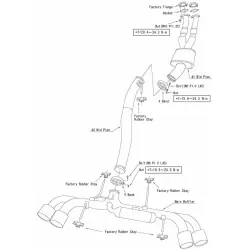 HKS Racing V2 Catback for Nissan GT-R R35 - 