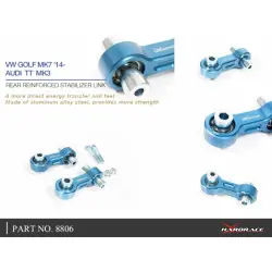 Barra stabilizzatrice rinforzata posteriore Hardrace 8806 Audi, Skoda, Volkswagen - 