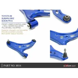 Hardrace 8814 Front Lower Control Arm + Roll Center Adjuster Scion FR-S, Subaru BRZ, Toyota 86 - 