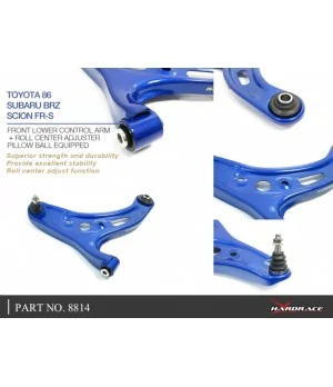 Hardrace 8814 Front Lower Control Arm + Roll Center Adjuster Scion FR-S, Subaru BRZ, Toyota 86 - 