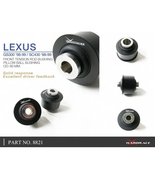 Boccola tirante anteriore Hardrace 8821 Lexus GS, SC, Toyota Aristo - 