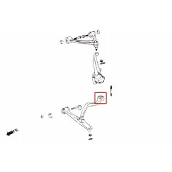 Boccola tirante anteriore Hardrace 8821 Lexus GS, SC, Toyota Aristo - 