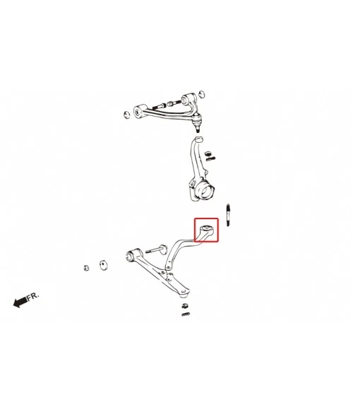 Boccola tirante anteriore Hardrace 8821 Lexus GS, SC, Toyota Aristo - 