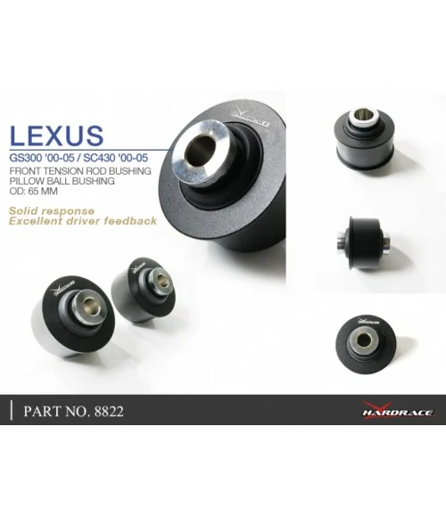 Hardrace 8822 Front Tension Rod Bushing Lexus GS, Toyota Aristo - 