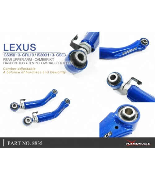 Hardrace 8835 Rear Upper Arm - Camber Kit Lexus GS, IS, RC - 