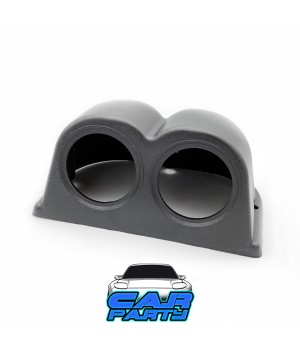 PORTA MANOMETRI 52 mm portastrumento 2 fori porta strumenti DOPPIO due manometri PORTA MANOMETRI 52 mm portastrumento 2 fori porta strumenti DOPPIO due manometri