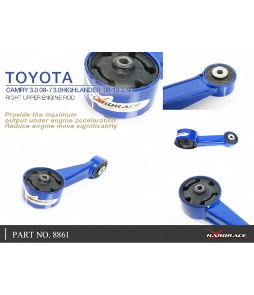 Hardrace 8861 Right Upper Engine Rod Toyota Camry, Highlander - 