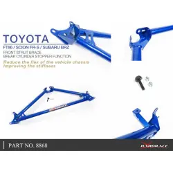 Barra stabilizzatrice anteriore Hardrace 8868 Scion FR-S, Subaru BRZ, Toyota 86 - 