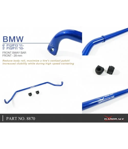 Hardrace 8870 Front Sway Bar Bmw 5 Series, 6 Series - 