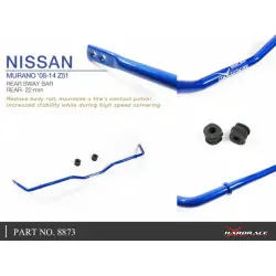 Barra antirollio posteriore Hardrace 8873 Nissan Murano - 