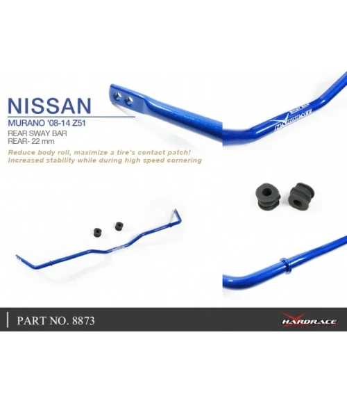 Hardrace 8873 Rear Sway Bar Nissan Murano - 