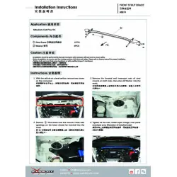 Barra stabilizzatrice anteriore Hardrace 8874 Mitsubishi Colt plus - 