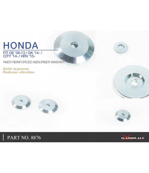 Rondella ammortizzatore posteriore rinforzata Hardrace 8876 Honda - 
