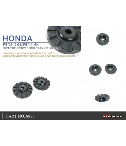 Hardrace 8878 Front Reinforced Strut Mount Damper Honda - 