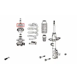 Hardrace 8878 Front Reinforced Strut Mount Damper Honda - 